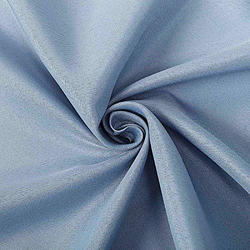 Balsacircle 90X132-Inch Dusty Blue Rectangle Polyester Tablecloth Table Cover Linens For Wedding Party Events Kitchen Dining
